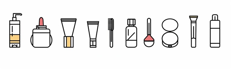 Beauty Products in Minimal Design