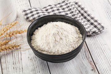 Wheat flour heap for bake