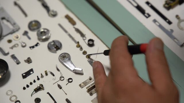 parts of an old camera