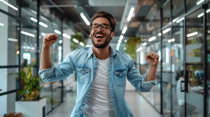 The happy man in office