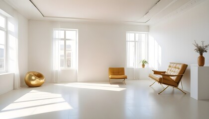 Fototapeta premium Photo interior modern design room 3d illustration