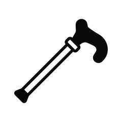 Grab this beautiful icon of walking stick in editable style