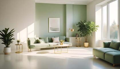 Fototapeta premium Photo interior modern design room 3d illustration