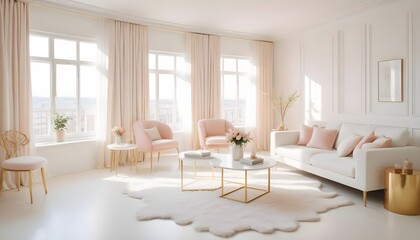 Photo interior modern design room 3d illustration