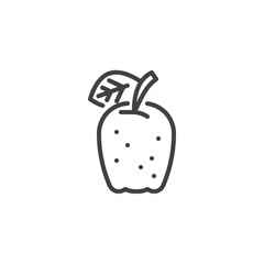 Apple line icon