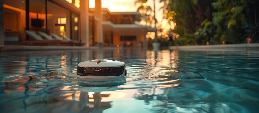 Automatic Pool Cleaner in a Luxury Setting
