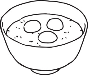 ぜんざい線画
