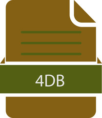 4DB File icon deep and minimal