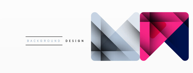 Fototapeta premium Business triangle and squares vector abstract background. Vector Illustration For Wallpaper, Banner, Background, Card, Book Illustration, landing page