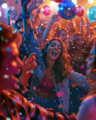 people dancing in the nightclub