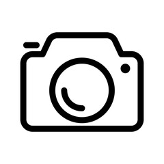 Camera icon in thin line style. Vector illustration graphic design