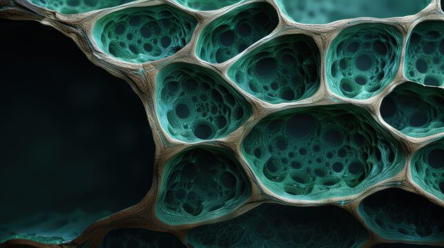 Abstract organic cellular structure