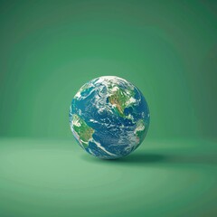 Fototapeta premium Miniature of Earth with Copy Space Background