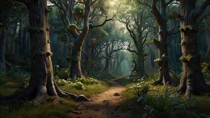 Obraz premium trees in the forest