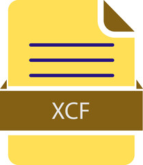 XCF  File icon black color and lines