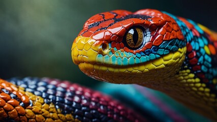 Fototapeta premium close up of a snake