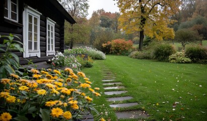 Autumn Garden Path