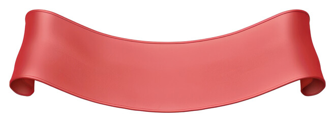 Obraz premium PNG Red ribbon banner illustration