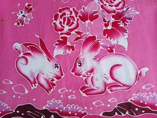 background, rabbit, cloth, material, animal