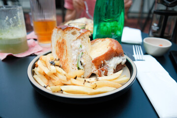 Corned Beef Sandwich with French fries