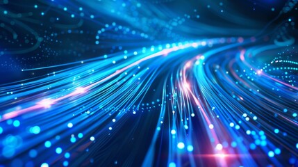 Hintergrundbild zum Thema Datenautobahn oder Datenübertragung mit Glasfaser