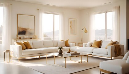 Fototapeta premium Photo interior modern design room 3d illustration