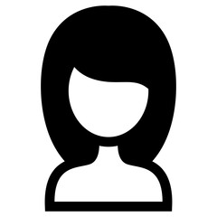 Woman hairstyle icon vector illustration graphic design