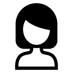 Woman hairstyle icon vector illustration graphic design