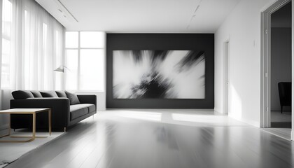 Photo interior modern design room 3d illustration
