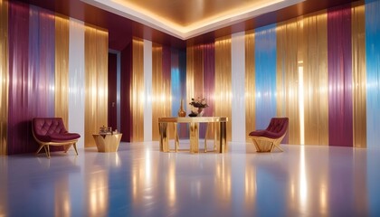 Photo interior modern design room 3d illustration