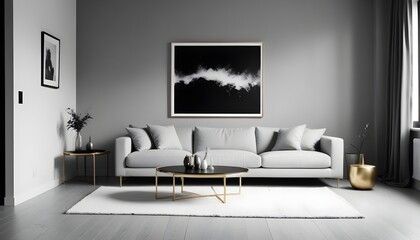 Photo interior modern design room 3d illustration