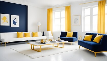 Photo interior modern design room 3d illustration