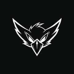 Eagle Doodle Line art Vector Illustration Art