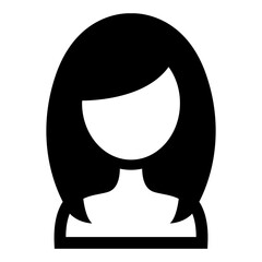 Woman hairstyle icon vector illustration graphic design