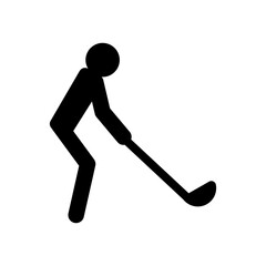 Golf Player icon vector illustration graphic design