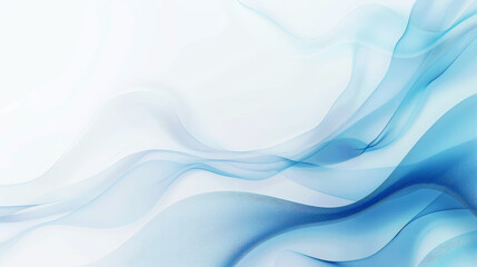 Fototapeta premium Aesthetic pastel soft blue background template for business or diploma presentation. Waves concept. Generative AI