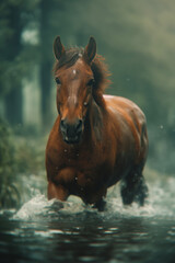 Obraz premium Horse wallpaper. Horse poster