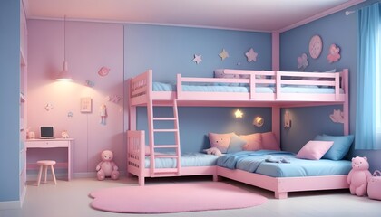 Photo interior modern design room 3d illustration