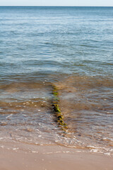 Baltic sea at day in Poland