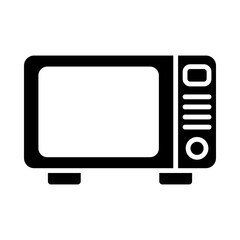 Microwave oven glyph icon