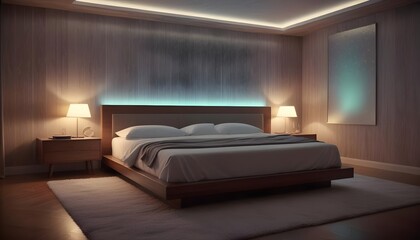 Photo interior modern design room 3d illustration