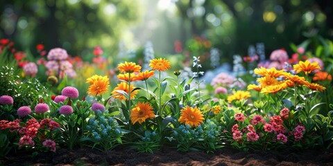 Community gardening event for National Garden Day, August 30th, vibrant flowers, gardening enthusiasts, summer growth