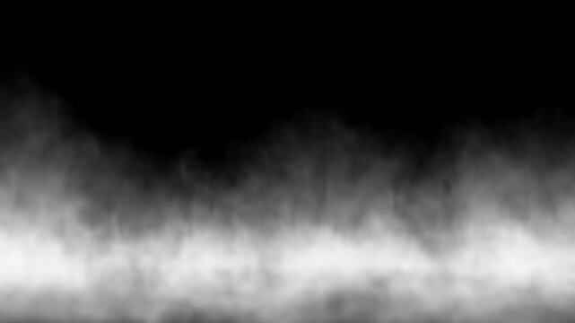 Rising Wall of Endless Smoke Steam Loop (PNG Background) - (4K_30fps)	