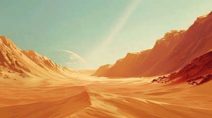 landscape mars valles marineris illustration science red, desert sand, space cosmos landscape mars valles marineris