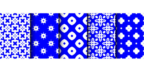 set of brown oriental decorative vintage retro Geometric floral seamless patterns minimalistic seamless patterns Textile tile ornament Damask graphic ornaments