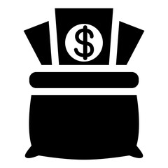 Money bag icon vector illustration graphic design