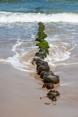 Baltic sea at day in Poland