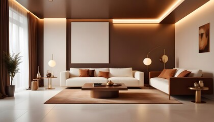 Photo interior modern design room 3d illustration