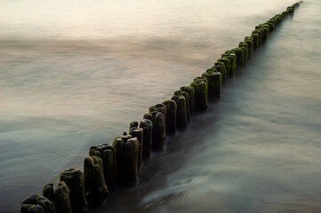 sunset at Baltic Sea in Poland