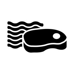 Ground Beef glyph icon